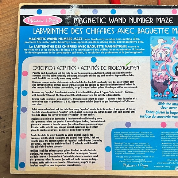 Melissa & Doug Colorful counting car parking and magnetic counting maze Farm - Picture 9 of 15